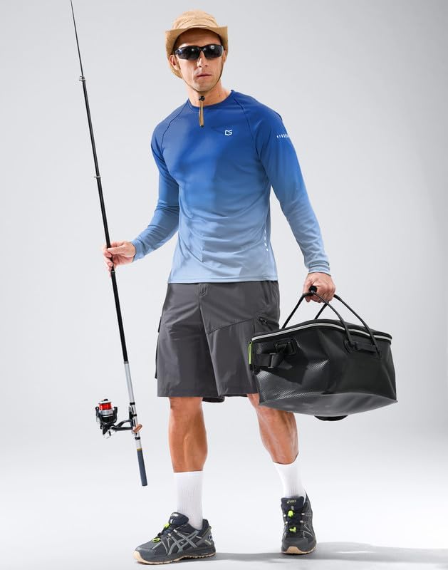 Men's Sun Protection Long Sleeve Shirts UPF 50+ - Image 3