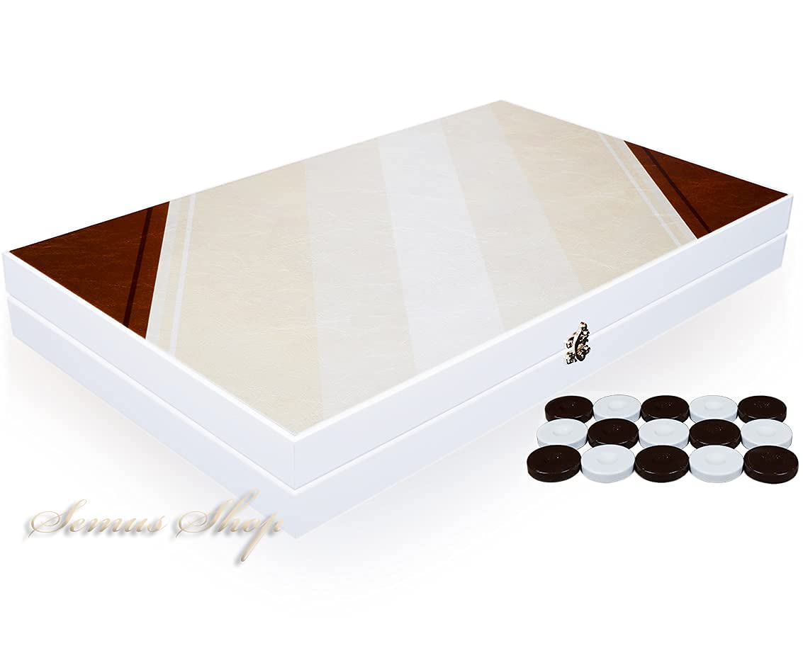 Luxus Designer Backgammon Tavla XXL Gesellschaftsspiele Trend Brown