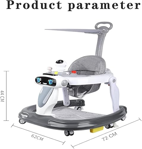 Miniatura 7 de Rrunzfon Baby Walker - Andador en forma de U para evitar las piernas tóricas, multifuncional, antirrodamiento, adecuado para más de 6 meses, luz de