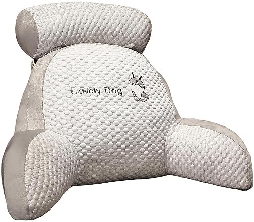Imtrub Bett-Lesekissen Mit Armlehnen - Ergonomische Rückenstütze Für Bett Und Sofa