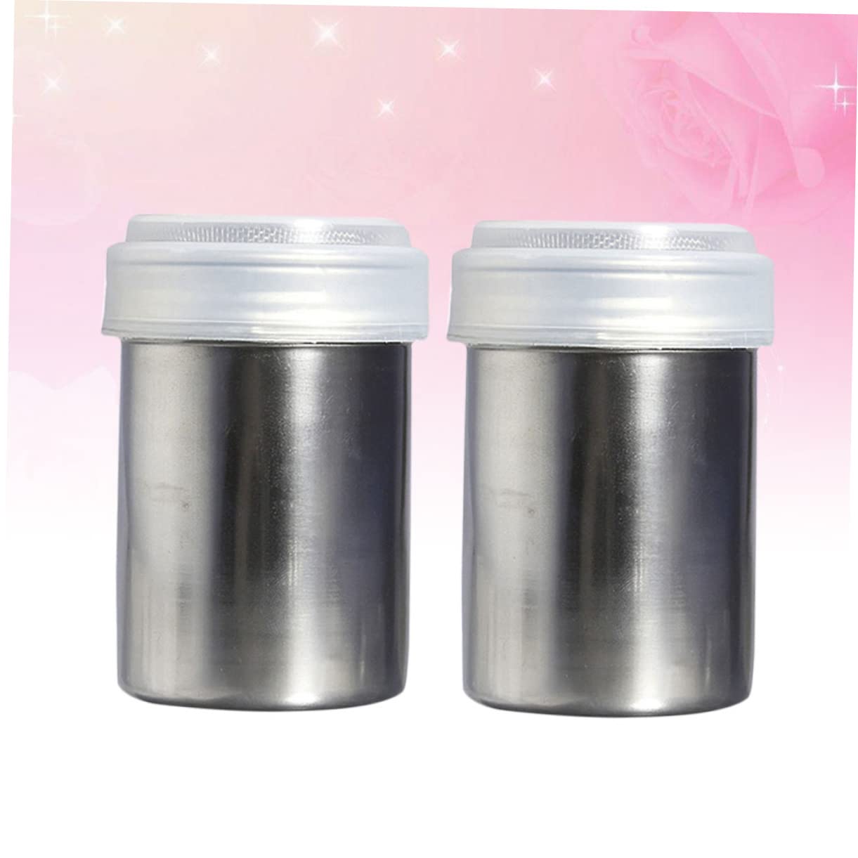 COLLBATH Sifter for Powdered Sugar 304 Stainless Steel Bottle Coffee Powder Sifter Seasoning Jar Lids