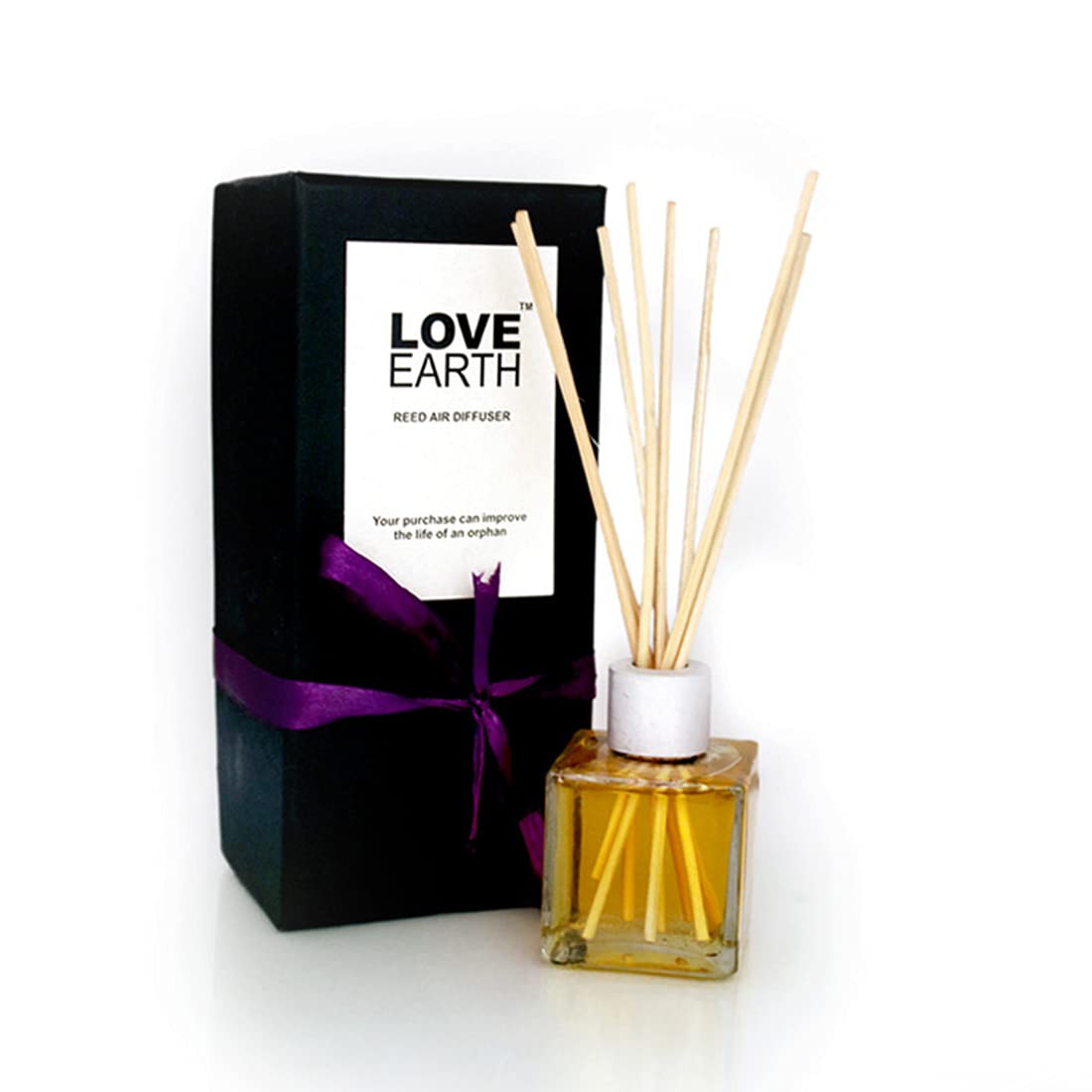 Love EarthPremium Reed Diffuser Lemon Scent Toxin-Free Fine-Living Fragrance
