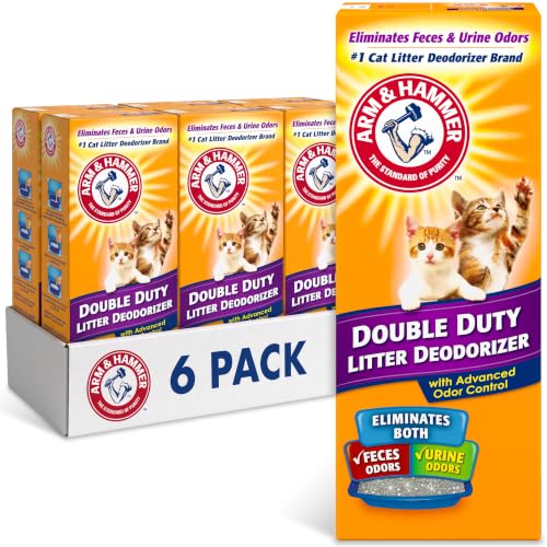 ARM & HAMMER Cat Litter Deodorizer Double Duty, 30 oz, 6 Pack