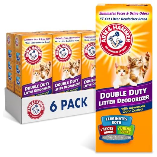 ARM & HAMMER Cat Litter Deodorizer Double Duty, 30 oz, 6 Pack