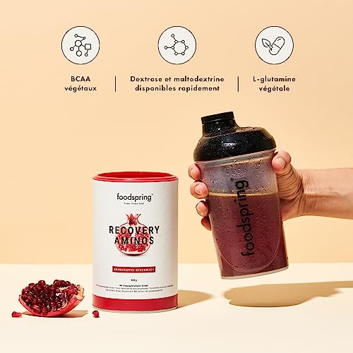 foodspring Recovery Aminos, Grenade, 400g, La récupération n'a jamais été aussi saine, Fabriqué en Allemagne – Image 3