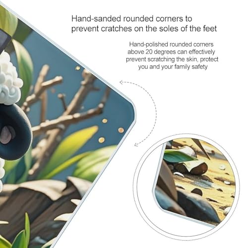 Báscula Digital Cartoon Black White Sheep de Vidrio Templado miniatura 4
