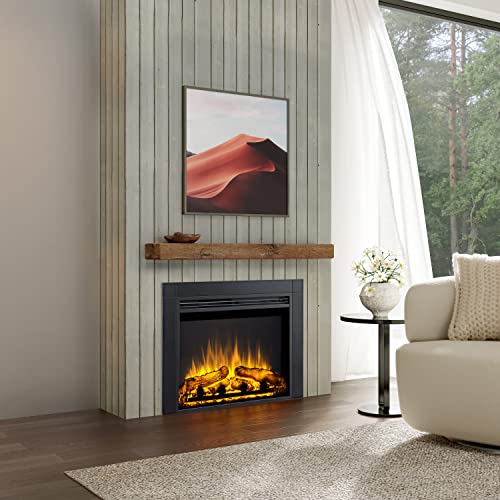 Image of Legend Flame Jaden 32'' W x 25'' H (EF455) Electric Fireplace Insert with Front Trim Kit, Fire Crackling Sound, 750W /1500W Heater, Remote Control, Black
