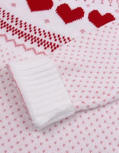 Image of Women's Long Sleeve Crewneck Casual Fall Winter Fair Isle Pullover Sweaters