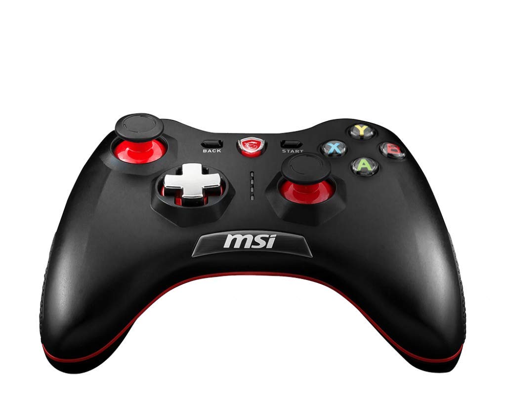 MSI FORCE GC30 Wireless Gaming Controller - PC and Android ready, Upto 8 hours battery usage, adjustable D-Pad cover, Dual vibration motors, Ergonomic design