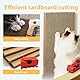 EIHI 2 Stück Katzen Kratzbrett Schneider,Kartonschneidemaschine, Katzenkratzbrett Schneider Diy,Katzenkratzbrett Schneiden Karton, Recycling Cutting Tool（Rot Und Weiß）