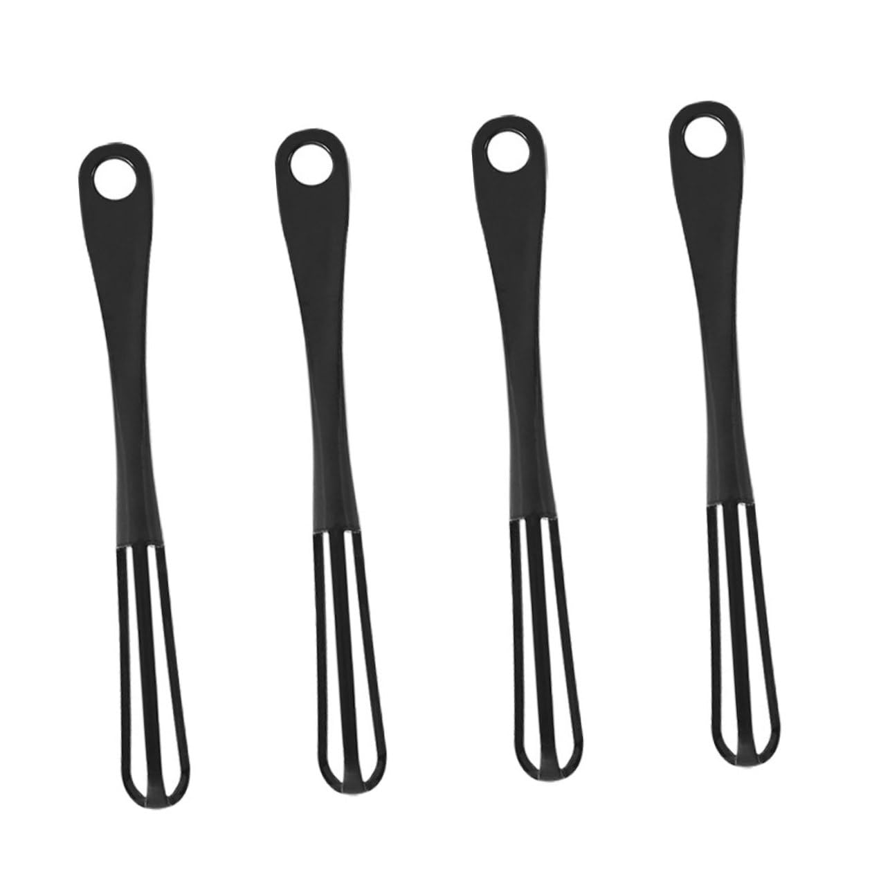 SHOWERORO Egg Mixer Handheld 4 Pcs Manual Egg Beater Wire Whisk Small Hand Whisk for Baking
