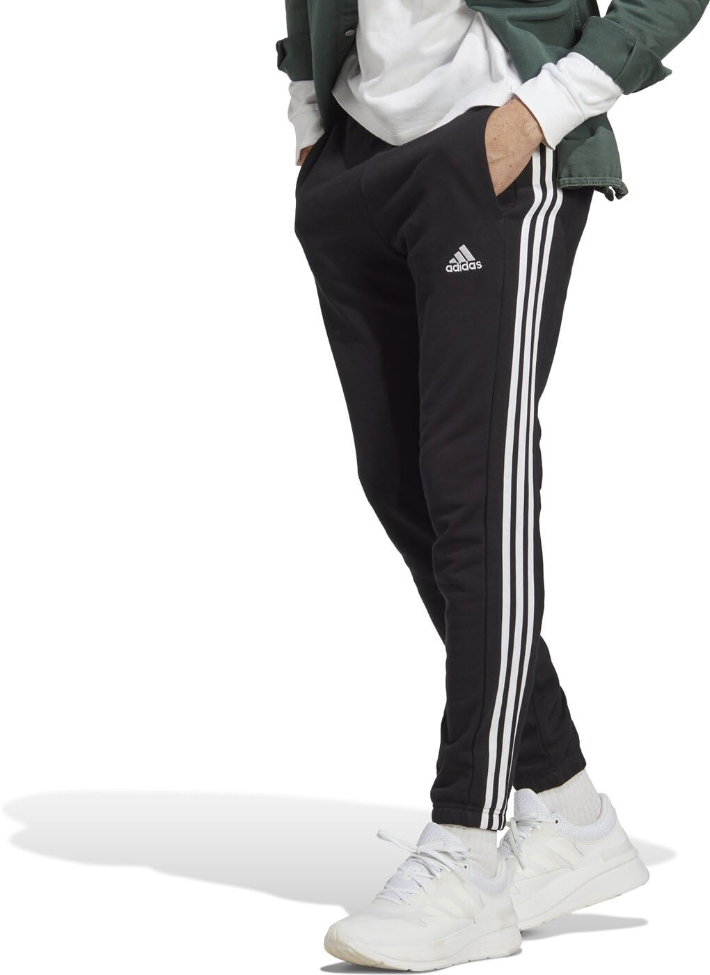 adidas - Essentials 3-Stripes Tapered Jogger Tricot Pants, Pantaloni Uomo