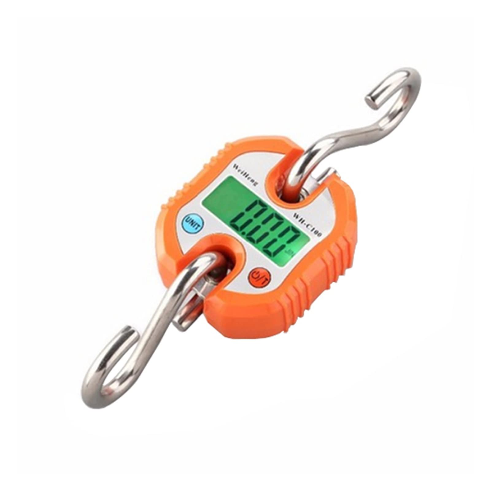 Crane Scale, 1pc Industrial/Agricultural/Laboratory Detachable Portable Micro Crane Scale 0.2-150KG Lightweight Hook Electronic(Oranje)