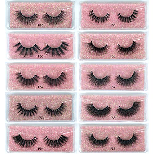 3D Mink Lashes Wholesale 10/20/30/50/100 Pairs Faux Mink Eyelashes Natural False Eyelashes Pack Makeup Fake Lashes In Bulk (Mix 30 pairs)