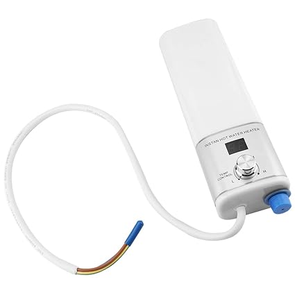 Mini Smart Water Heater, Easy Installation Safe and Save Electricity Instant Heat Water Heater Variable Frequency Constant Temperature for Kitchen Bathroom(White)'