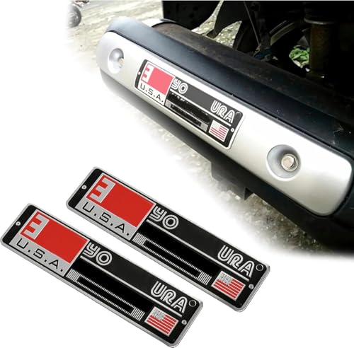 Image of 2pcx Exhaust Pipe Sticker Aluminum 3D Motorcycle Emblem Racing Decal