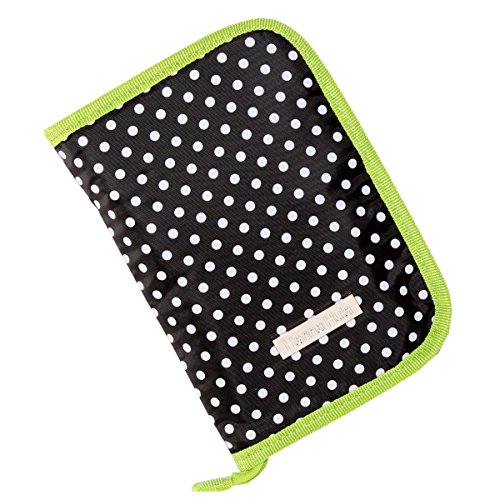 ハンナフラ(Hanna Hula) 母子手帳ケース(マルチケース) Mサイズ プチドットブラック