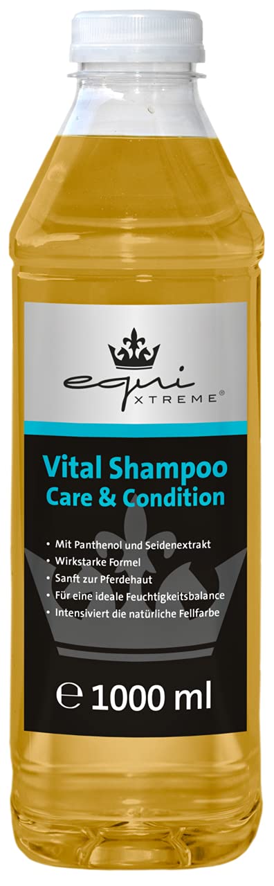 Shampooing Vital Care EquiEXTREME 1000 ml pour le soin et l'hygiène des chevaux