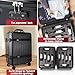 RONPOW wine travel suitcase for Airplanes 12 Bottle, Holds Standard 750ml Size Red Wines, Wine Luggage for Airplane Travel with TSA Lock, Carry Multiple Wines When, Gift, wine Suitcase Black