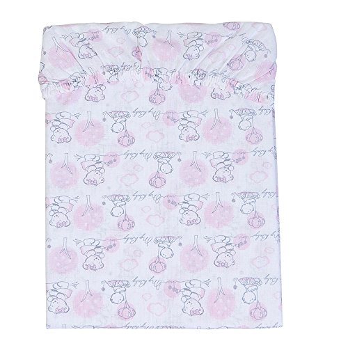 Lençol Avulso Papi Compose Estampado C/Elástico 1, 50M X 90Cm 1 Un, Papi Textil, Rosa