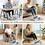 VIVURN® 028 Under Desk Elliptical 12 Speed 5 Modes Motorized Leg Exerciser While Sitting for Seniors As Seen on TV Low Impact Electric Pedal Exerciser with Non-Slip Mat Quiet for Home and Office - Image 3