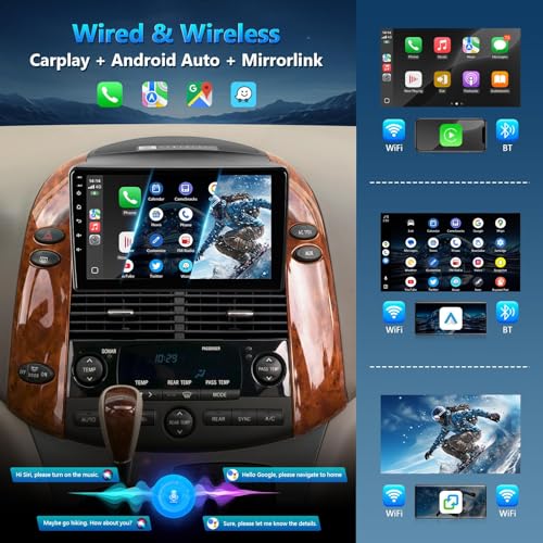 XGU 9" Android Car Stereo for Toyota Sienna 2004–2010 – Wireless Apple CarPlay, Android Auto, GPS & JBL Compatibility - Image 5
