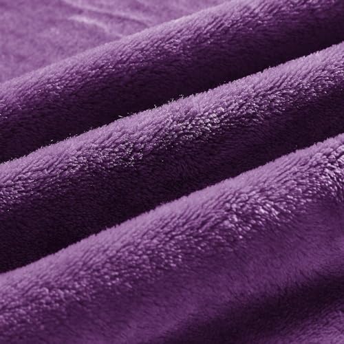 Image of BEDELITE Fleece Blanket Purple Throw Blanket for Couch & Bed, Luxury Plush Cozy Fuzzy Blanket 50 inch x 70 inch, Super Soft Warm Lightweight Fall Throw Blanket for Travel Camping