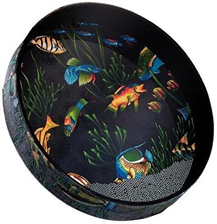 212 Main 12 Inch Blue with Deep Sea Fish Graphic Head Ocean Drum