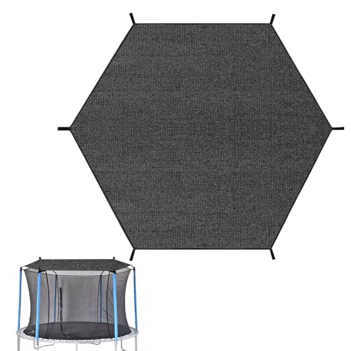 AOOSA Trampolin Sonnenschutz Abdeckung, 6 Stangen Trampolin Überdachung Abdeckung für 10 Fuß, Wasserabweisende und Staubdichte TrampolinSchutzwerkzeug für den Outdoor, Hinterhof, Spielplatz