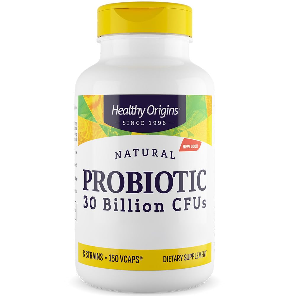Healthy Origins, Probi 30 Billion CFU's, 150 glutenfreie Kapseln, 30 Billion Bakterienkulturen je Dosis, Sojafrei, GMO frei, Geschmacksneutral