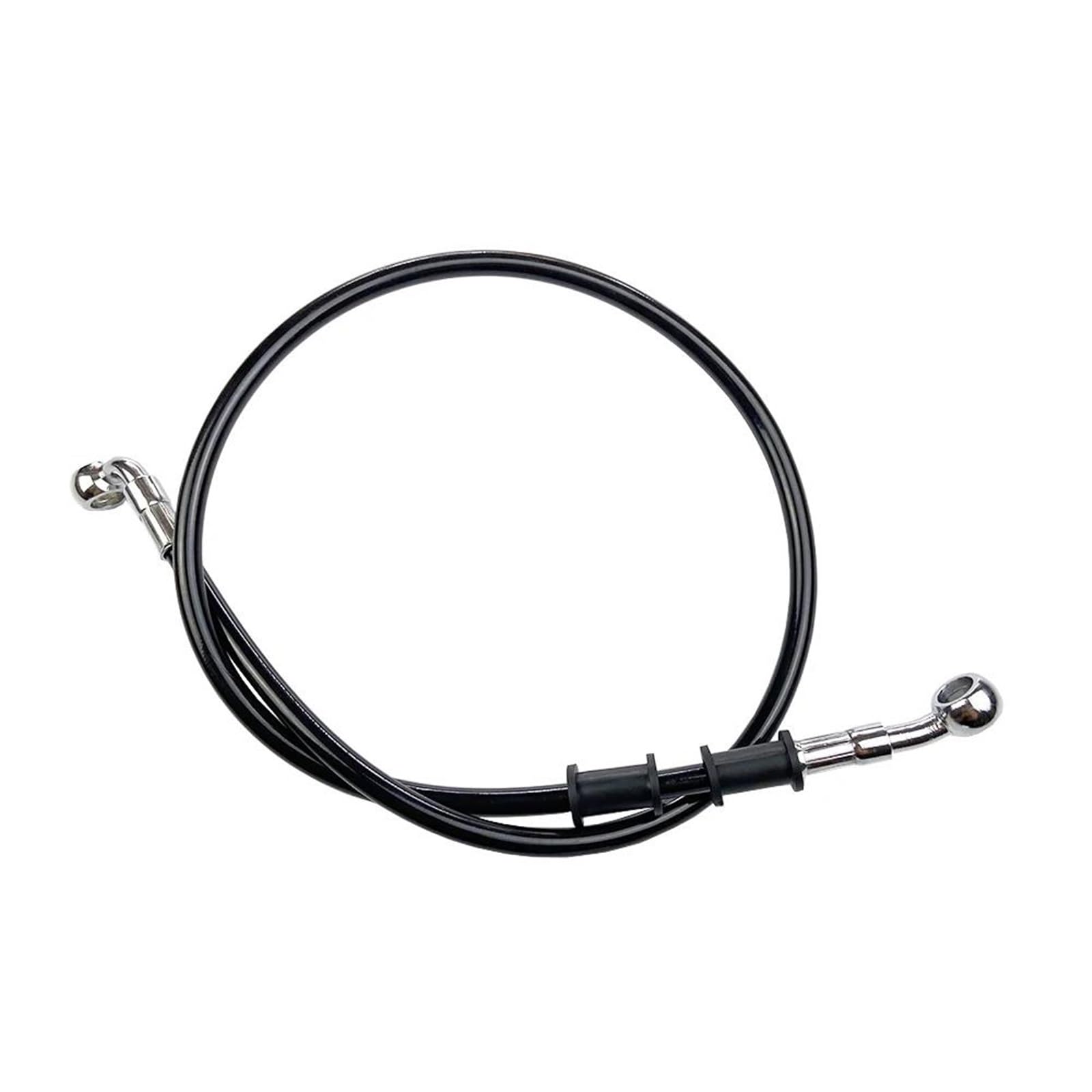 Hydraulic Brake Hose 28°-90° Motorcycle ATV Dirt Pit Racing Bike Black Hydraulic Reinforced Brake Clutch Oil Hose Line Pipe 400mm to 2200mm(400mm)