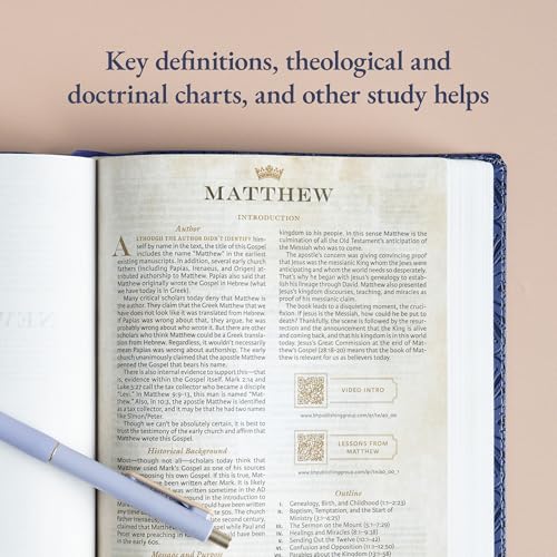 CSB Tony Evans Study Bible, Purple LeatherTouch, Black Letter, Study Notes and Commentary, Articles, Videos, Charts, Easy-to-Read Bible Serif Type