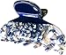 YOU BEAUTIFUL, Stylish Hair Claw Clip 3.1", Trendy Color Block Design Hair Clip, Strong Hold Celluloid French Butterfly Jaw Clips for Women, Hairclip With Protective Jewelry Bag (Blue Rhine)