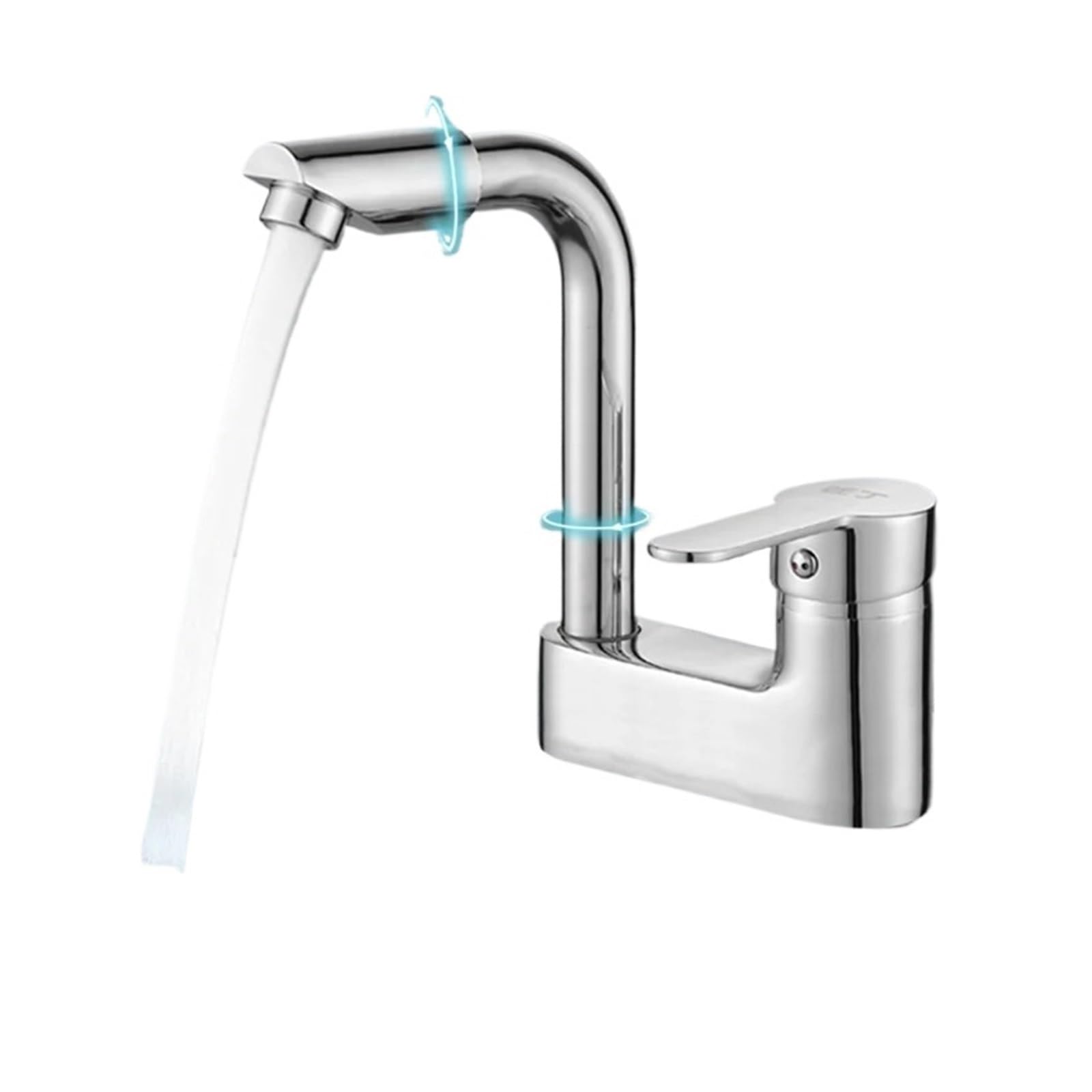 Ngdvjexphuks S-1 Gear Kitchen Tap, Black Hot And Cold Faucet, In Bathroom Zinc Alloy Sink Bathtub, Mixing Valve Wash Basin Double Hole(S-1 Gear)