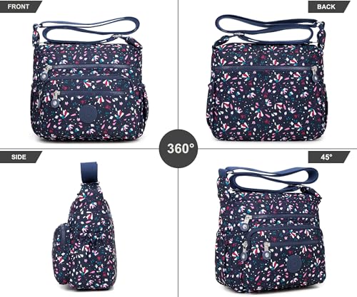 Image of Pealwel Women Shoulder Handbag Roomy Multiple Pockets Bag Ladies Crossbody Purse Tote Top Handle Satchel
