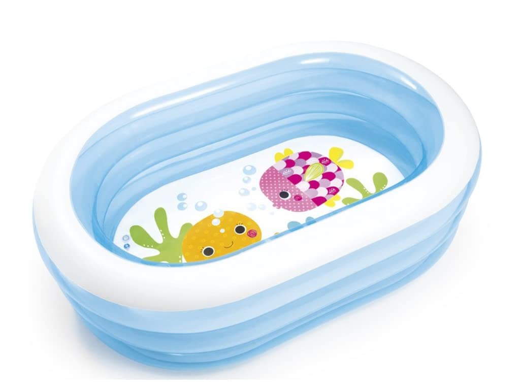 Toyshine Big Size Inflatable 3 Rings Baby Bath Tub Swimming Pool Play Centre Toy for Kids - 64x42x18 inches (B0BYVK2YC1) Amazon Price History, Amazon Price Tracker