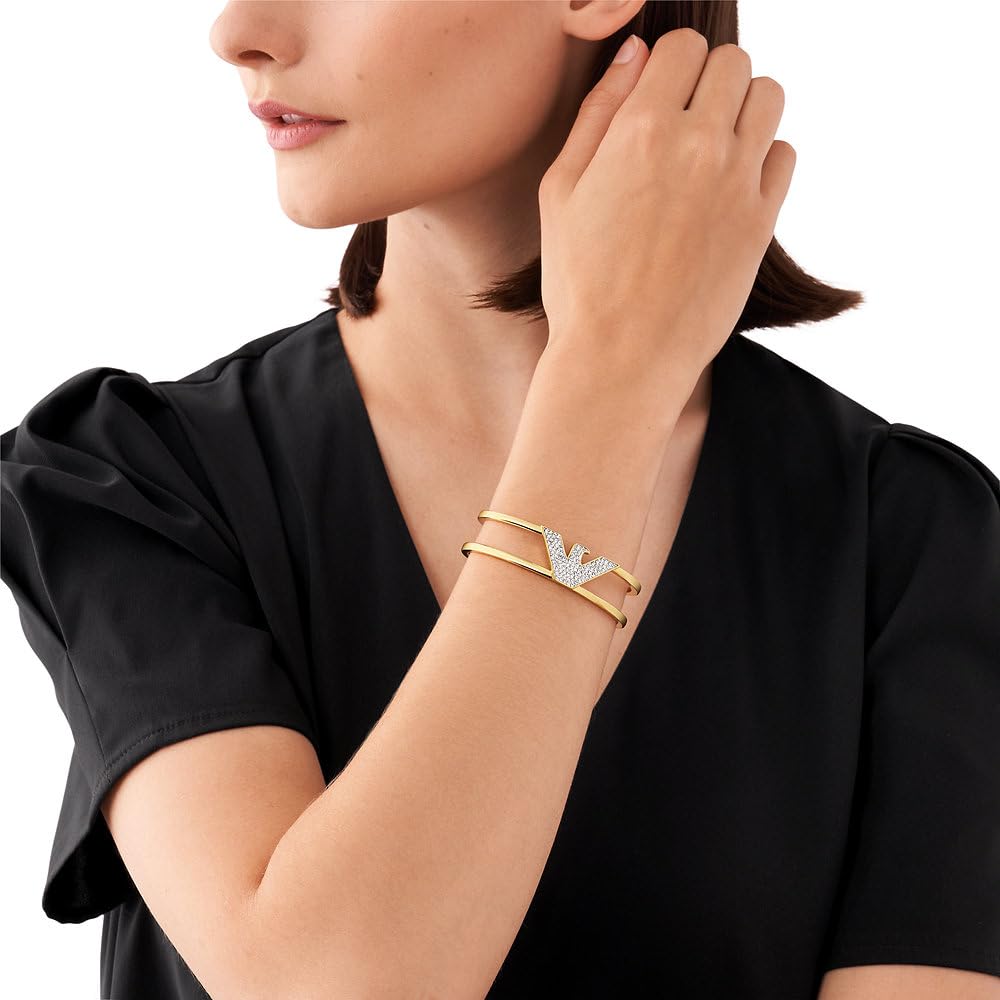 Emporio Armani Bracciale donna in metallo dorato, EGS3047710