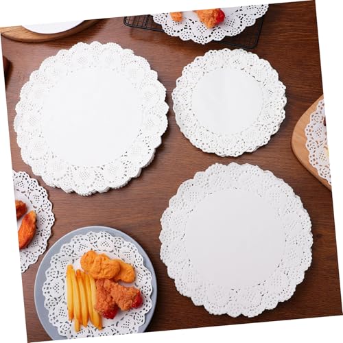 Napperons papier dentelle ronds pour service de table et dessert - 7