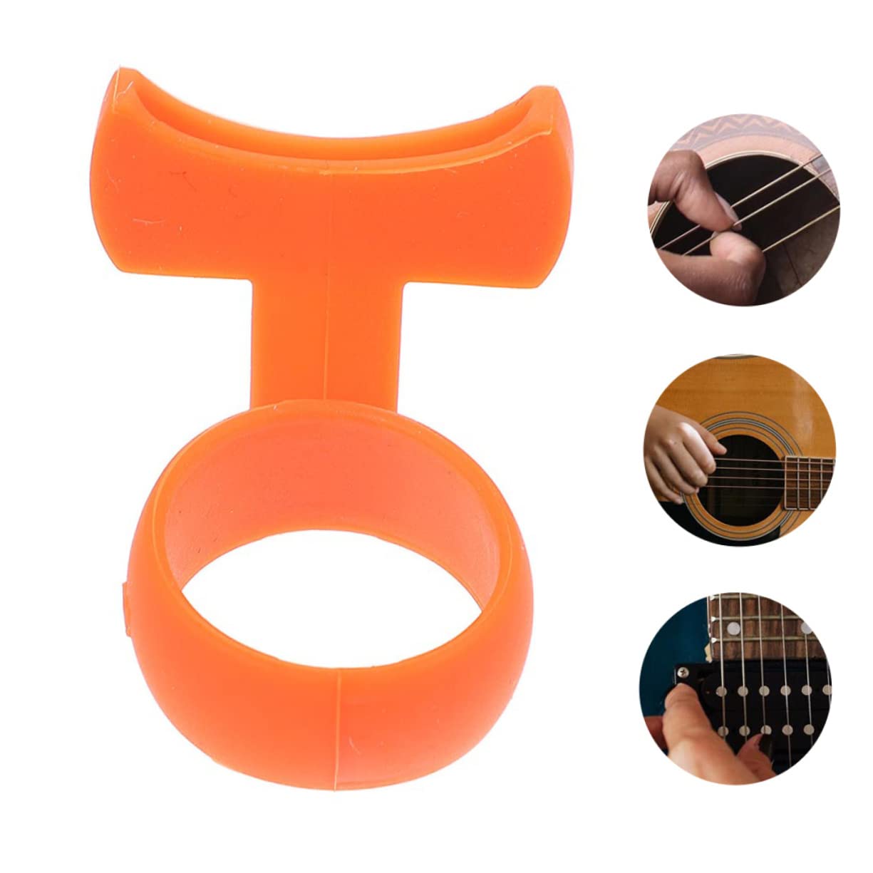 Mikinona 6 Piezas De Púas De Guitarra Eléctrica Soporte para Púa De Guitarra Púas De Guitarra Acústica Soporte para Púas De Guitarra Agarre Medio Púa De Guitarra Punzón Pulgar