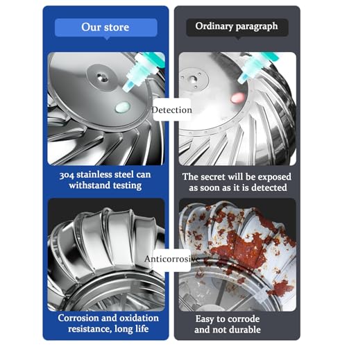 Extracteur rotatif chapeau de cheminée pour optimiser la ventilation - 8