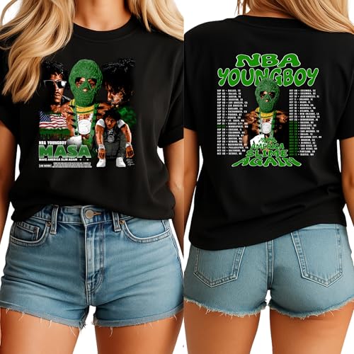 Yo.u.ngb.oy Music M.ASA Tour Shirt, Nev.er Bro.ke Again Shirts Multi