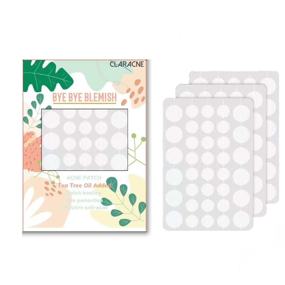 Acne Pimple Patches for Face Pimple Spot Treatment Blemish Cover - Hydrocolloid Pimple Patches with Salicylic Acid Tea