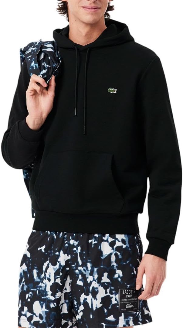 Lacoste mens Cotton Fleece Hoodie