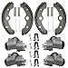 M MATI Front Brake Wheel Cylinders Left&Right All Four with Shoes for Yamaha Big Bear 350 Kodiak 400 YFM350 YFM400 1989-1998
