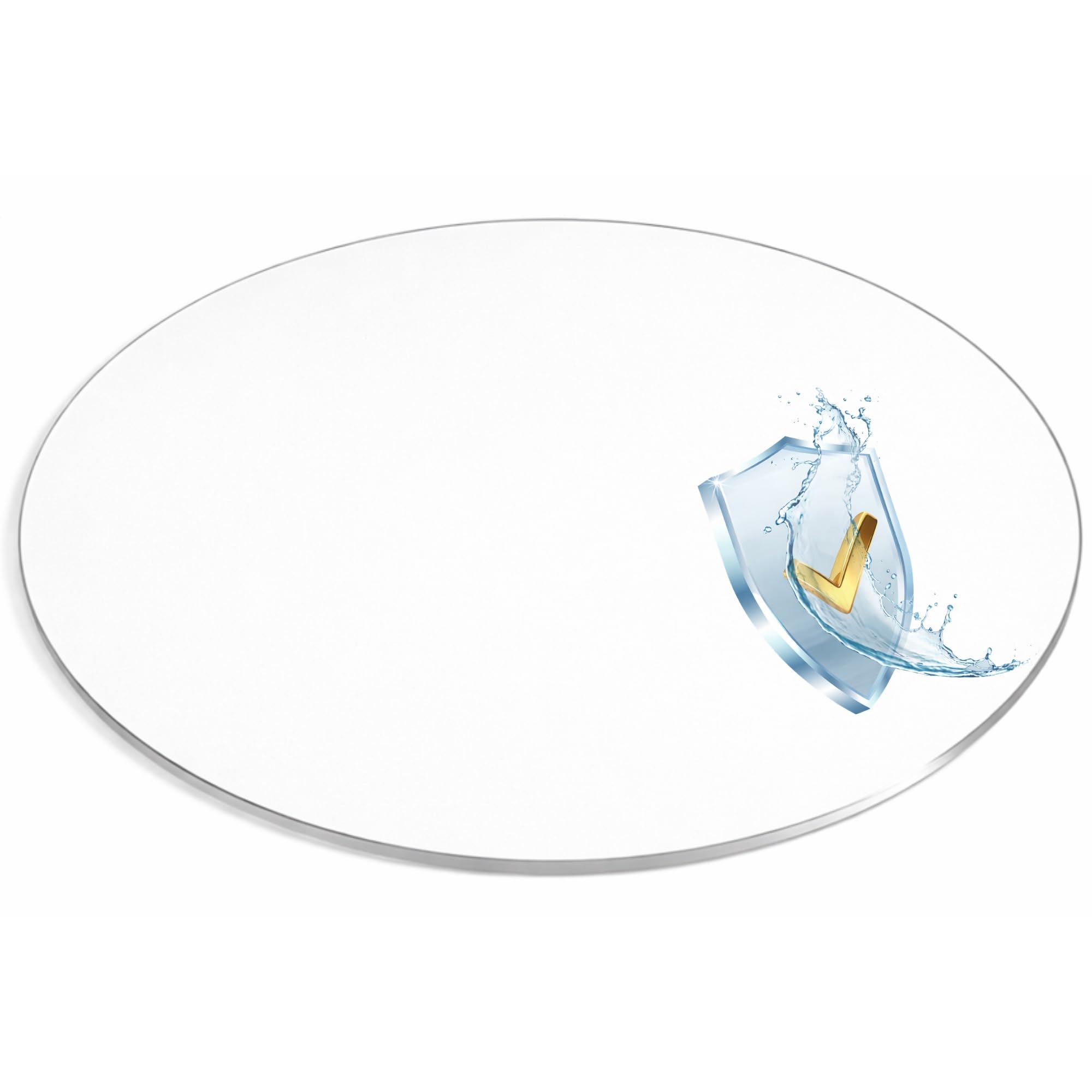 Beautex Tischset Platzset Tischschutz, transparente Folie leicht mattiert, abwischbar, Größe wählbar (6, Rund)