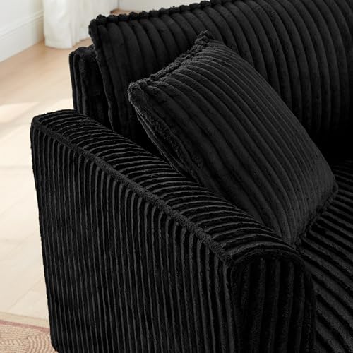 Sillón Peluche Negro Plegable miniatura 4