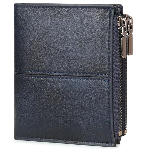 Image of Zipper Wallet for Men Bifold Wallets with 1 ID Window 7Card Slot Coin Pocket- Big Capacity Credit Card Travel Wallet