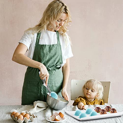 Cookie Scoop Set, Ice Cream Scoop Set With Multiple Size Trigger Small, Medium And Large Stainless Steel Cookie Scoops Set Of 3 For Baking, Stainless Steel Cupcake Scoop, Ice Cream Scooper (3Pcak) #TOP1