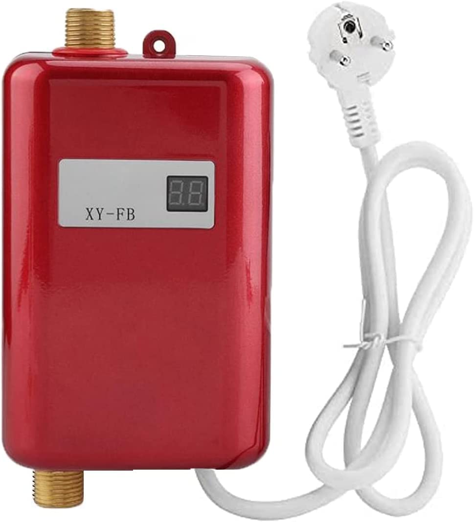 Mini Electric Instantaneous Water Heater, 3800 W Instant Water Heater with  Digital Screen, Tankless for Kitchen, Bathroom (Red) : Amazon.de: DIY u0026  Tools
