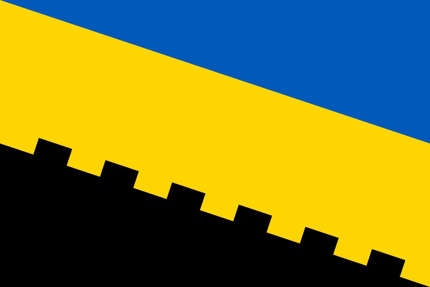 Drapeau Balta Raion grand format de la région d'Odessa